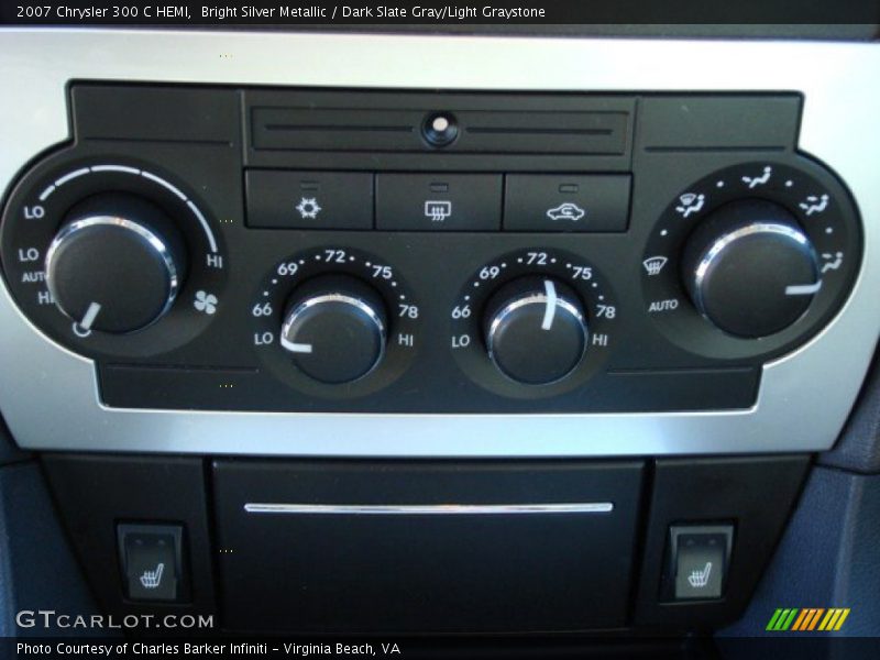 Bright Silver Metallic / Dark Slate Gray/Light Graystone 2007 Chrysler 300 C HEMI