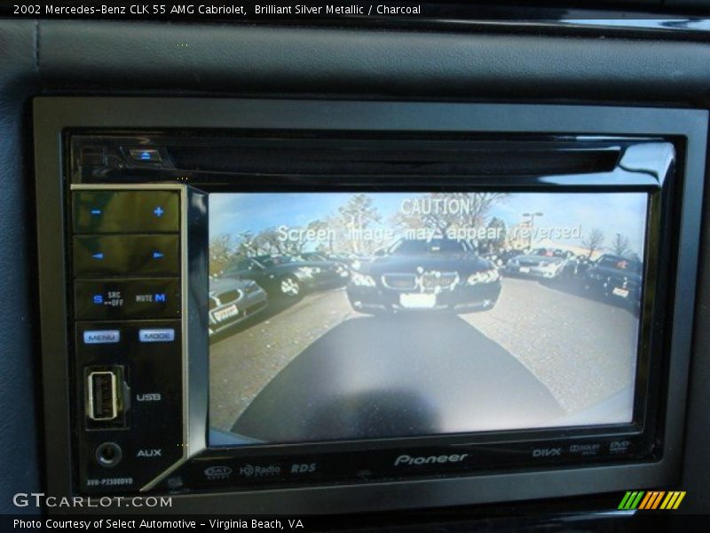 Brilliant Silver Metallic / Charcoal 2002 Mercedes-Benz CLK 55 AMG Cabriolet
