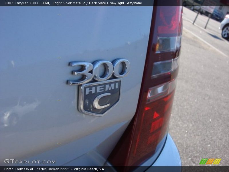Bright Silver Metallic / Dark Slate Gray/Light Graystone 2007 Chrysler 300 C HEMI