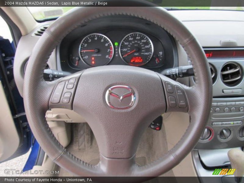 Lapis Blue Metallic / Beige 2004 Mazda MAZDA6 i Sedan