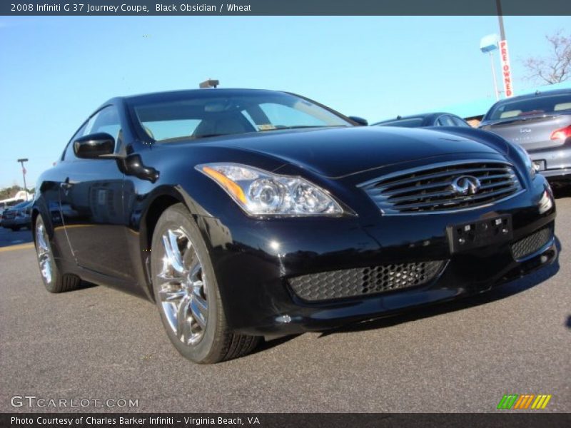 Black Obsidian / Wheat 2008 Infiniti G 37 Journey Coupe