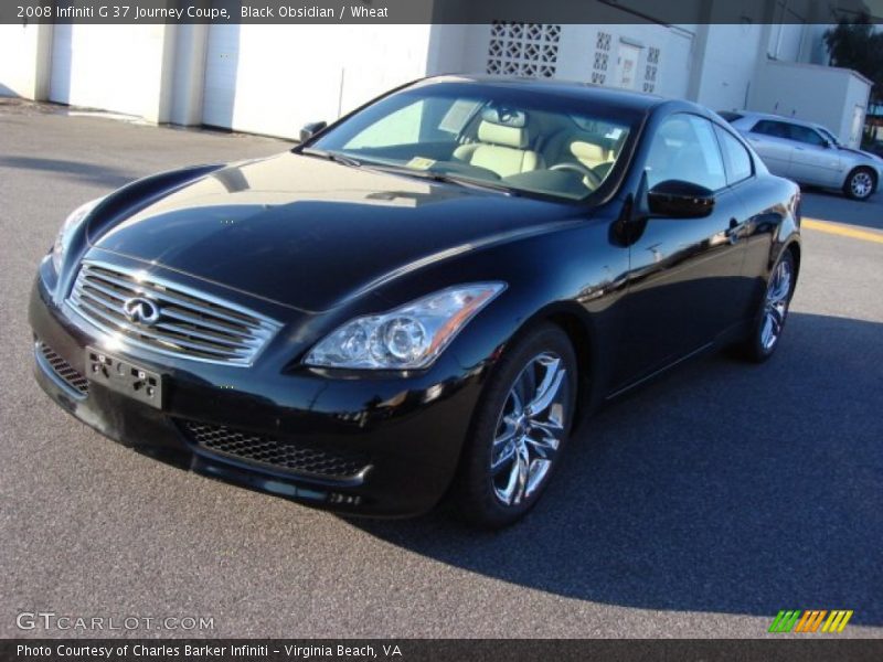 Black Obsidian / Wheat 2008 Infiniti G 37 Journey Coupe