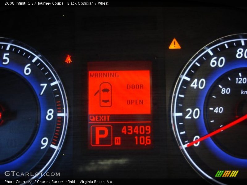 Black Obsidian / Wheat 2008 Infiniti G 37 Journey Coupe