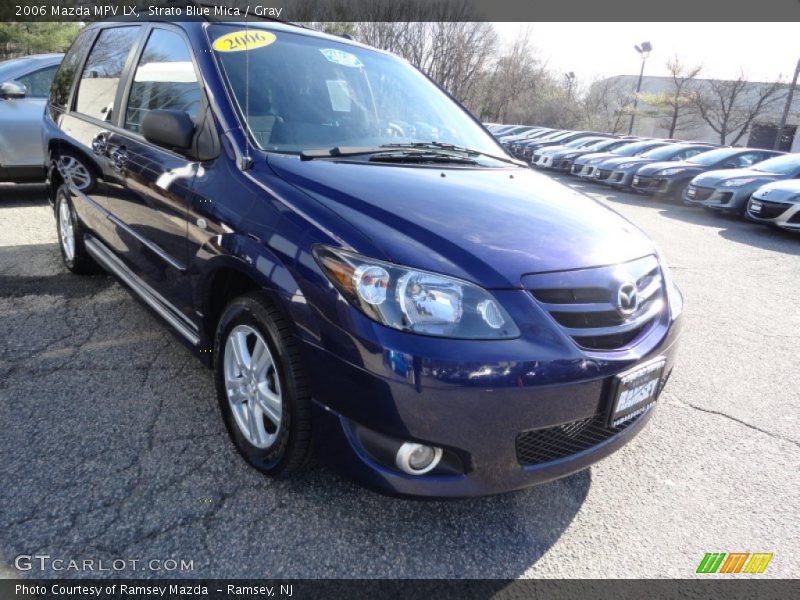 Strato Blue Mica / Gray 2006 Mazda MPV LX