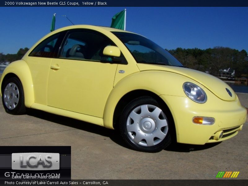 Yellow / Black 2000 Volkswagen New Beetle GLS Coupe