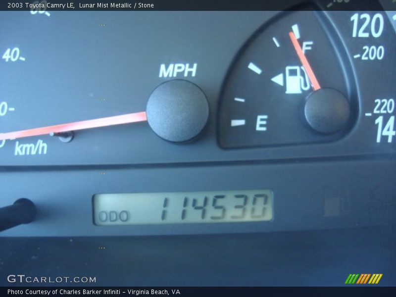 Lunar Mist Metallic / Stone 2003 Toyota Camry LE