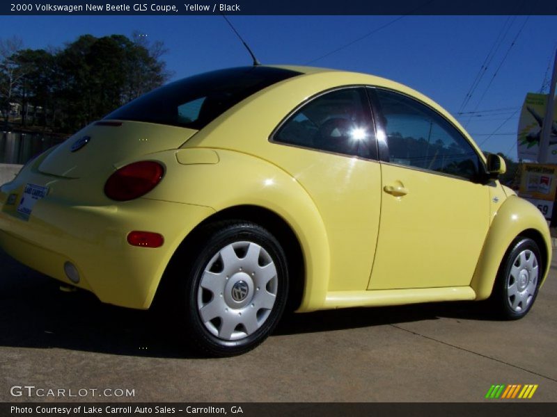 Yellow / Black 2000 Volkswagen New Beetle GLS Coupe