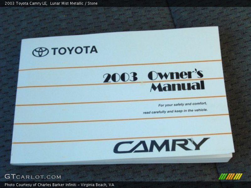 Lunar Mist Metallic / Stone 2003 Toyota Camry LE