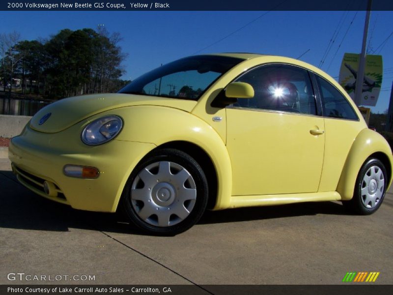 Yellow / Black 2000 Volkswagen New Beetle GLS Coupe