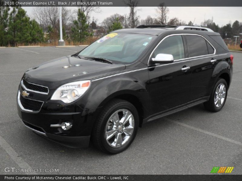 Black / Jet Black/Light Titanium 2010 Chevrolet Equinox LTZ
