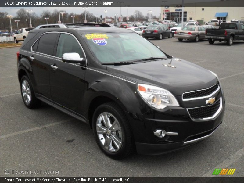 Black / Jet Black/Light Titanium 2010 Chevrolet Equinox LTZ