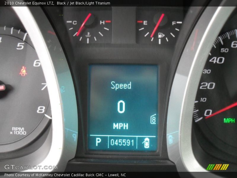 Black / Jet Black/Light Titanium 2010 Chevrolet Equinox LTZ