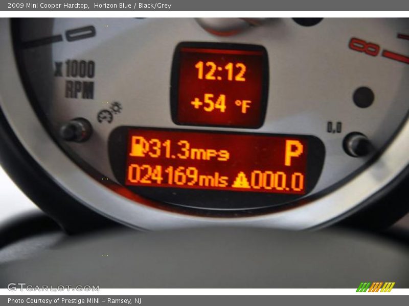 Horizon Blue / Black/Grey 2009 Mini Cooper Hardtop