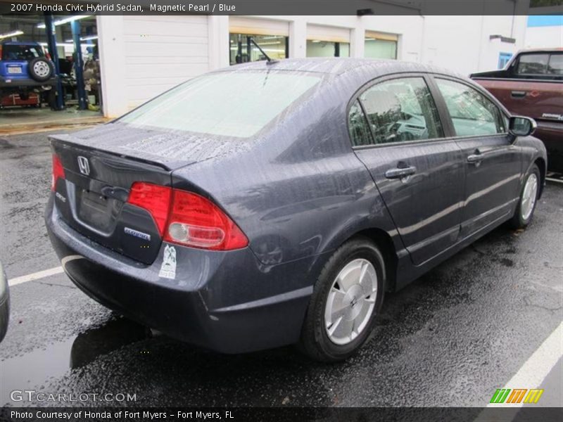 Magnetic Pearl / Blue 2007 Honda Civic Hybrid Sedan