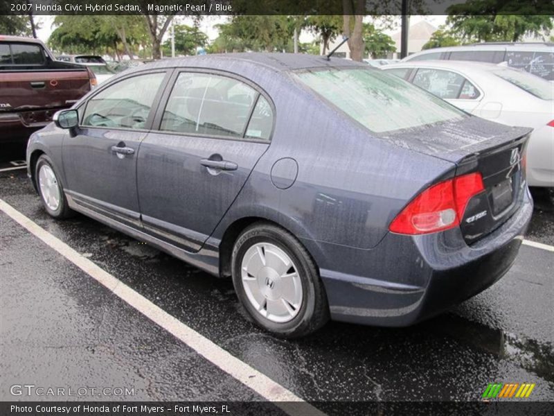 Magnetic Pearl / Blue 2007 Honda Civic Hybrid Sedan