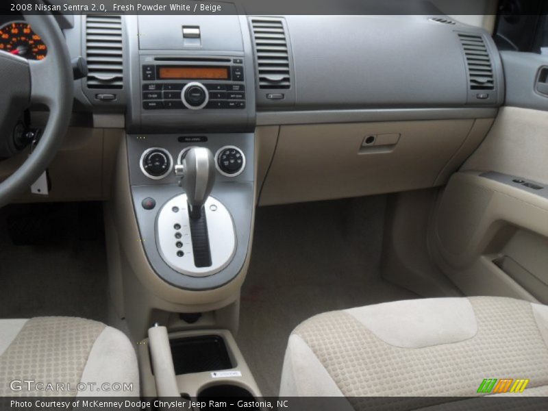 Fresh Powder White / Beige 2008 Nissan Sentra 2.0