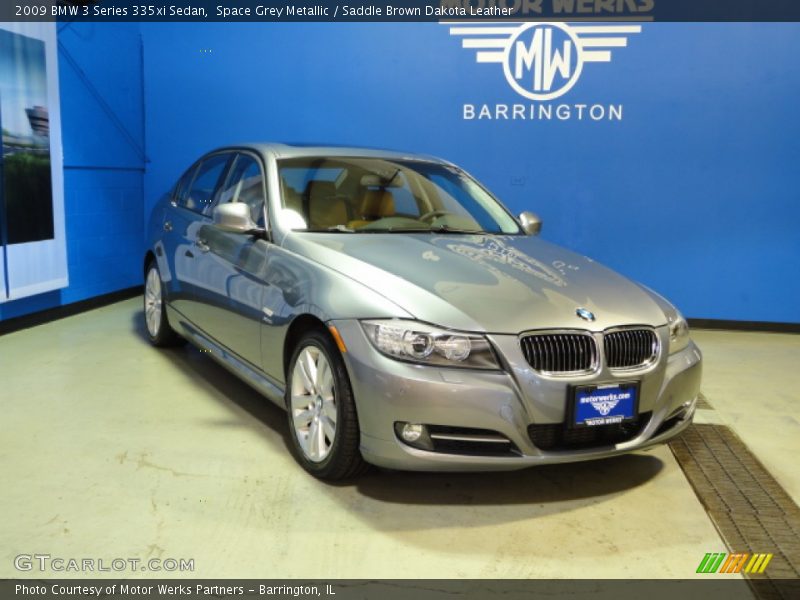 Space Grey Metallic / Saddle Brown Dakota Leather 2009 BMW 3 Series 335xi Sedan