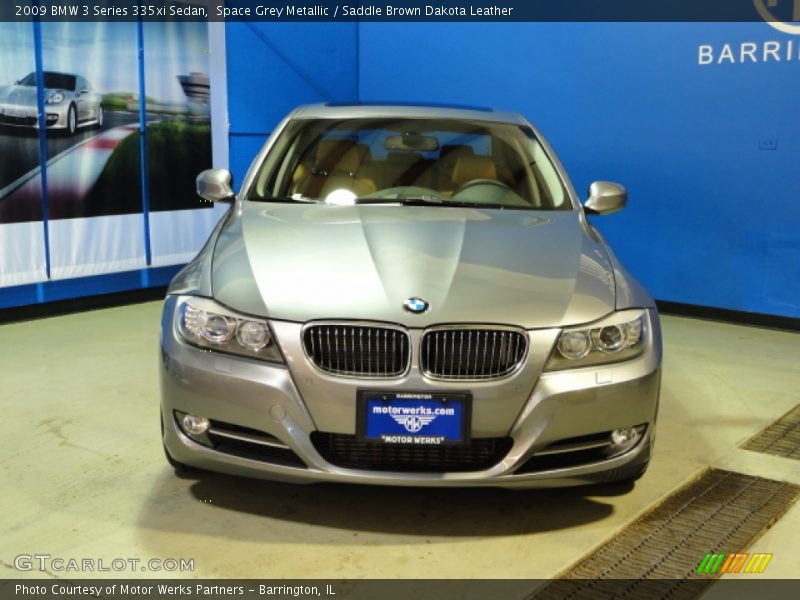 Space Grey Metallic / Saddle Brown Dakota Leather 2009 BMW 3 Series 335xi Sedan