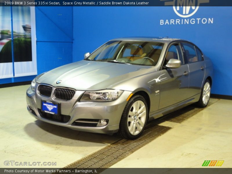 Space Grey Metallic / Saddle Brown Dakota Leather 2009 BMW 3 Series 335xi Sedan