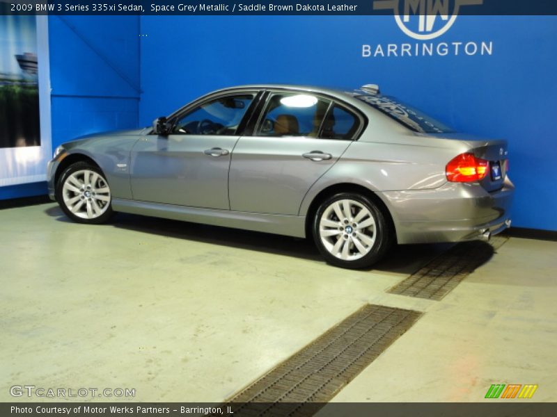 Space Grey Metallic / Saddle Brown Dakota Leather 2009 BMW 3 Series 335xi Sedan