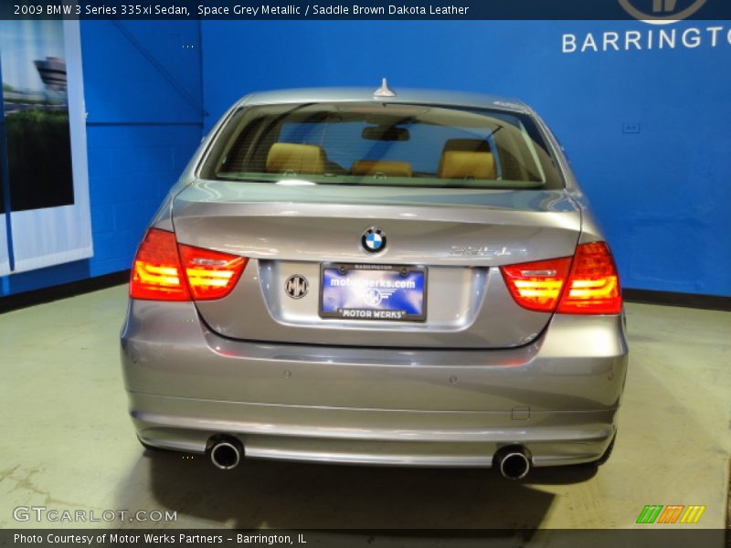 Space Grey Metallic / Saddle Brown Dakota Leather 2009 BMW 3 Series 335xi Sedan