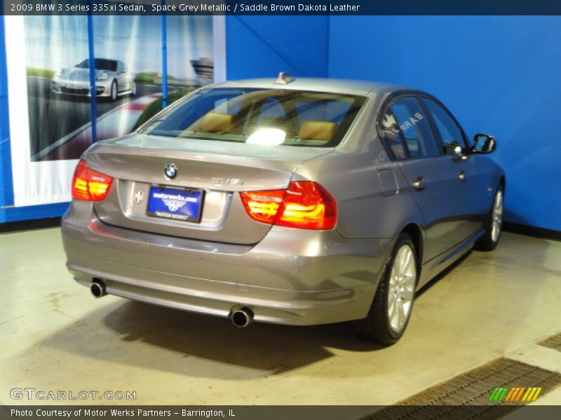 Space Grey Metallic / Saddle Brown Dakota Leather 2009 BMW 3 Series 335xi Sedan