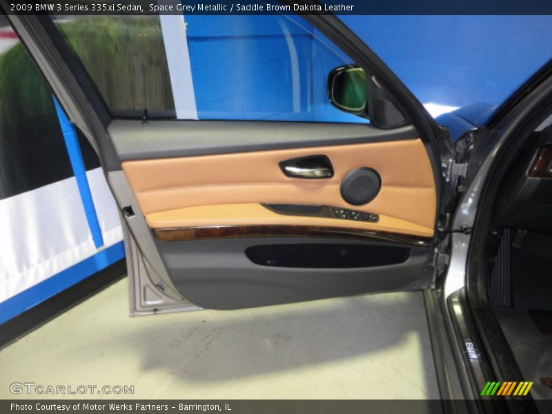 Space Grey Metallic / Saddle Brown Dakota Leather 2009 BMW 3 Series 335xi Sedan