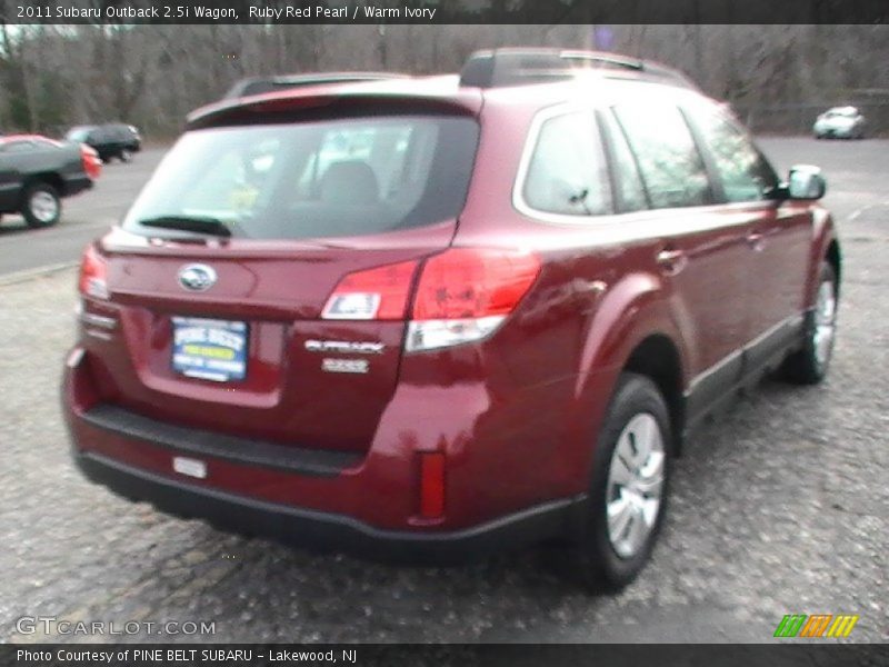 Ruby Red Pearl / Warm Ivory 2011 Subaru Outback 2.5i Wagon