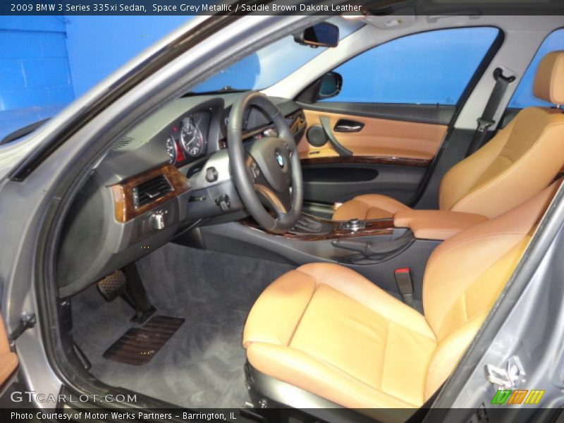 Space Grey Metallic / Saddle Brown Dakota Leather 2009 BMW 3 Series 335xi Sedan