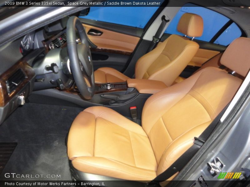 Space Grey Metallic / Saddle Brown Dakota Leather 2009 BMW 3 Series 335xi Sedan