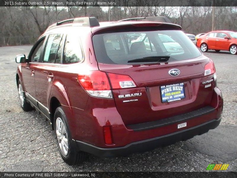 Ruby Red Pearl / Warm Ivory 2011 Subaru Outback 2.5i Wagon