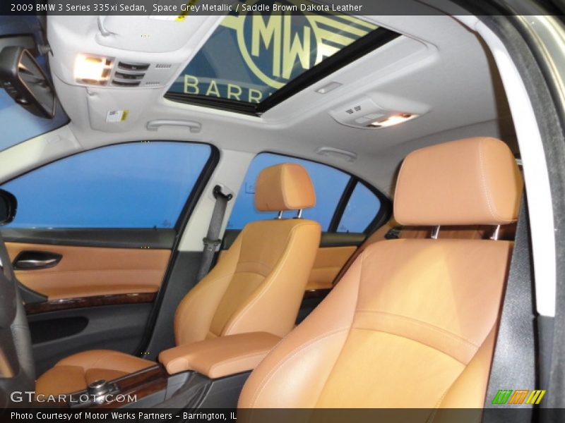Space Grey Metallic / Saddle Brown Dakota Leather 2009 BMW 3 Series 335xi Sedan