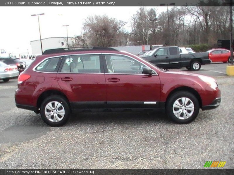 Ruby Red Pearl / Warm Ivory 2011 Subaru Outback 2.5i Wagon