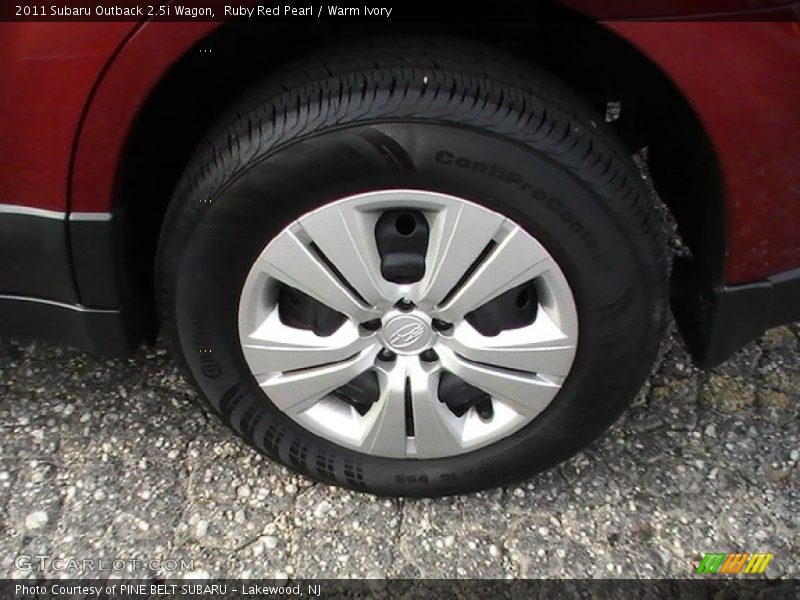 Ruby Red Pearl / Warm Ivory 2011 Subaru Outback 2.5i Wagon