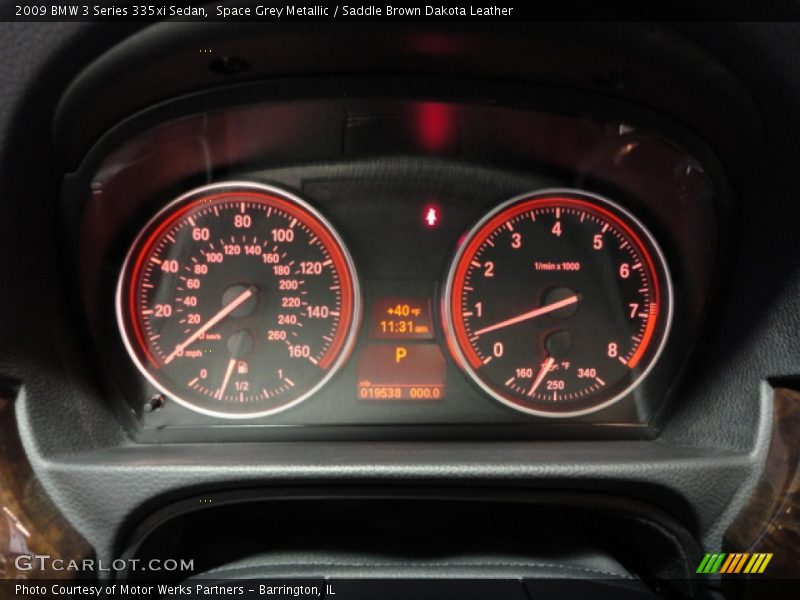 Space Grey Metallic / Saddle Brown Dakota Leather 2009 BMW 3 Series 335xi Sedan
