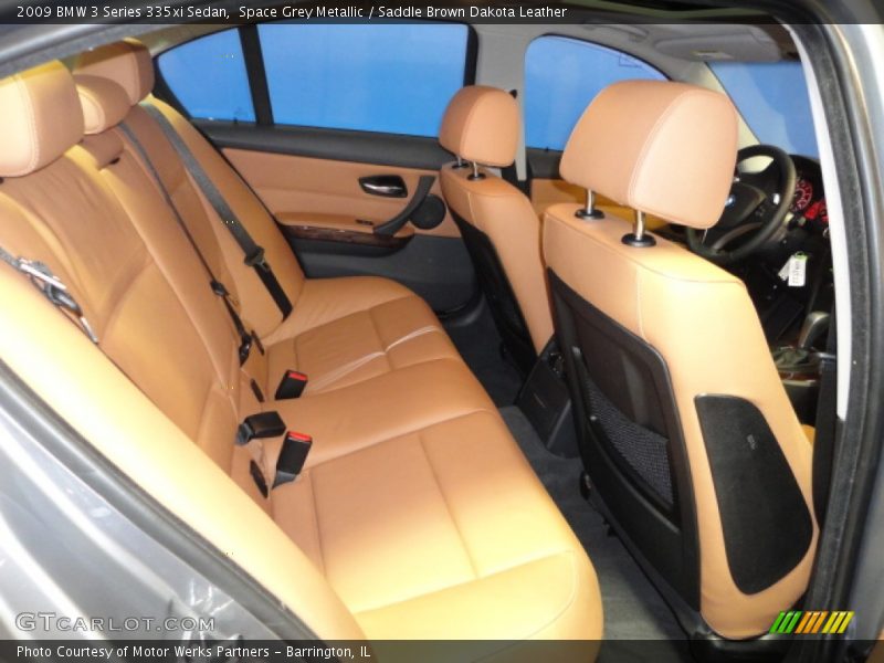 Space Grey Metallic / Saddle Brown Dakota Leather 2009 BMW 3 Series 335xi Sedan