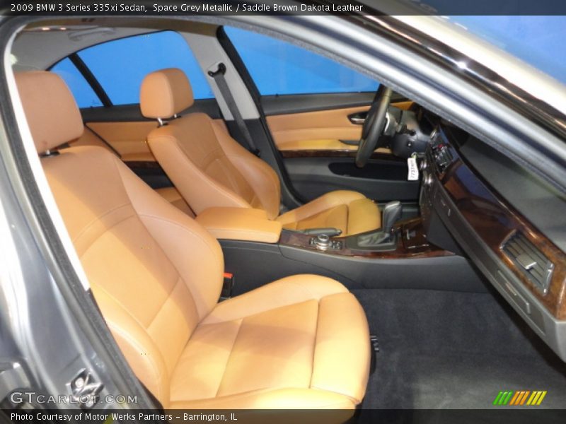 Space Grey Metallic / Saddle Brown Dakota Leather 2009 BMW 3 Series 335xi Sedan