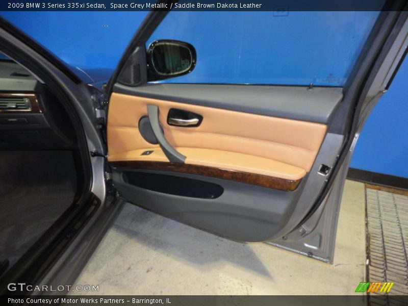 Space Grey Metallic / Saddle Brown Dakota Leather 2009 BMW 3 Series 335xi Sedan