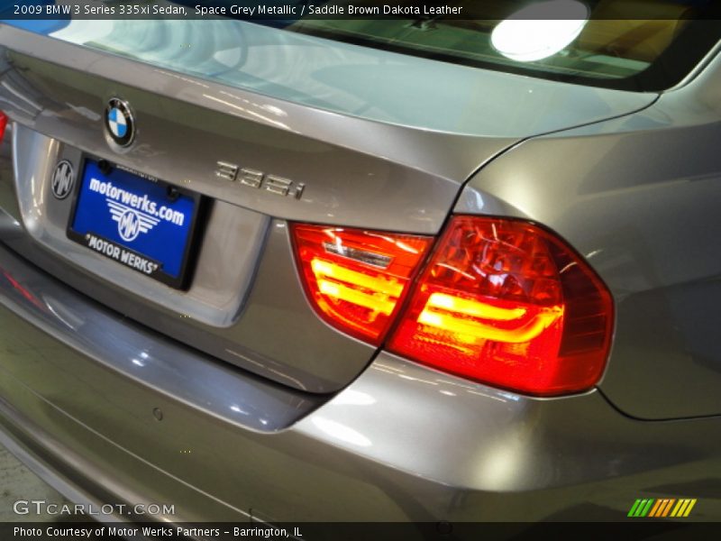 Space Grey Metallic / Saddle Brown Dakota Leather 2009 BMW 3 Series 335xi Sedan