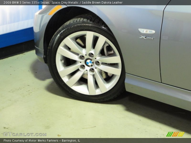Space Grey Metallic / Saddle Brown Dakota Leather 2009 BMW 3 Series 335xi Sedan