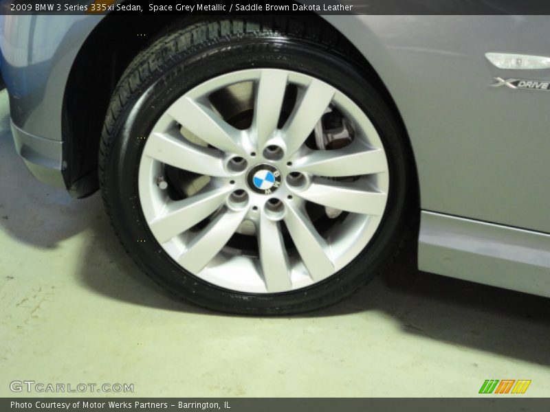 Space Grey Metallic / Saddle Brown Dakota Leather 2009 BMW 3 Series 335xi Sedan