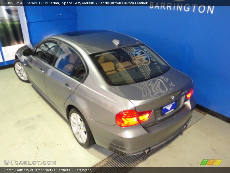 Space Grey Metallic / Saddle Brown Dakota Leather 2009 BMW 3 Series 335xi Sedan