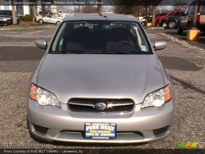 Brilliant Silver Metallic / Off-Black 2007 Subaru Legacy 2.5i Sedan