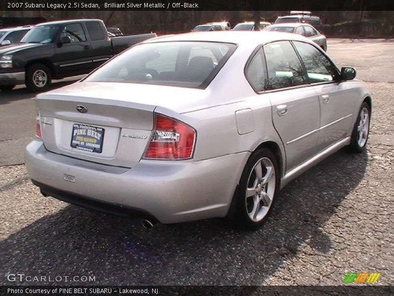 Brilliant Silver Metallic / Off-Black 2007 Subaru Legacy 2.5i Sedan