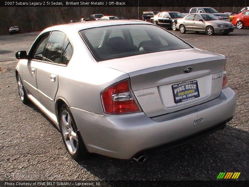 Brilliant Silver Metallic / Off-Black 2007 Subaru Legacy 2.5i Sedan