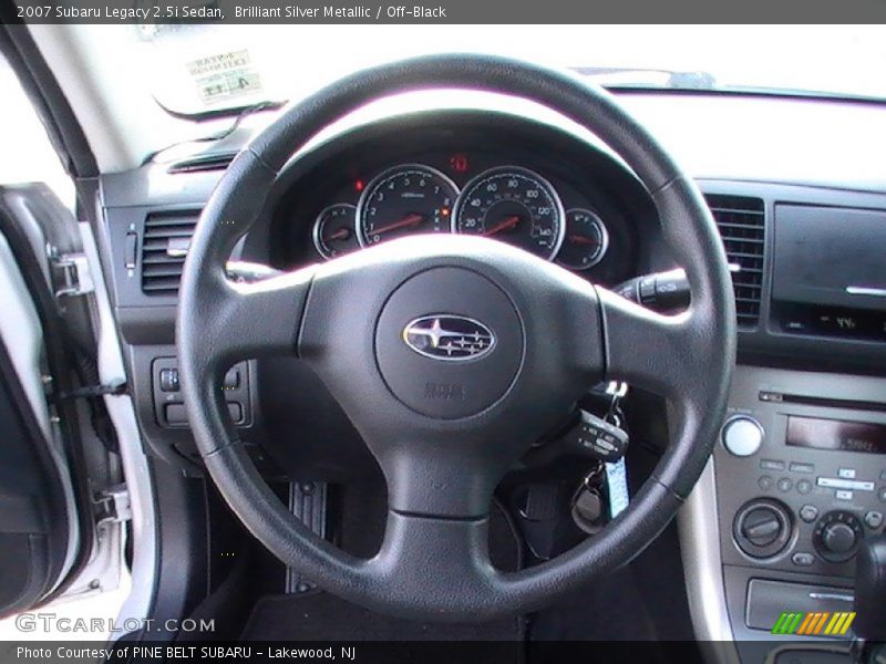 Brilliant Silver Metallic / Off-Black 2007 Subaru Legacy 2.5i Sedan