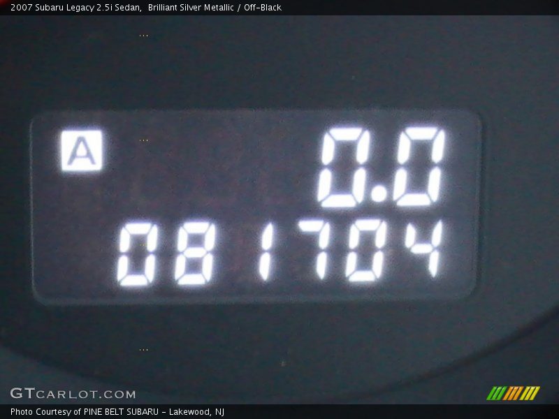 Brilliant Silver Metallic / Off-Black 2007 Subaru Legacy 2.5i Sedan