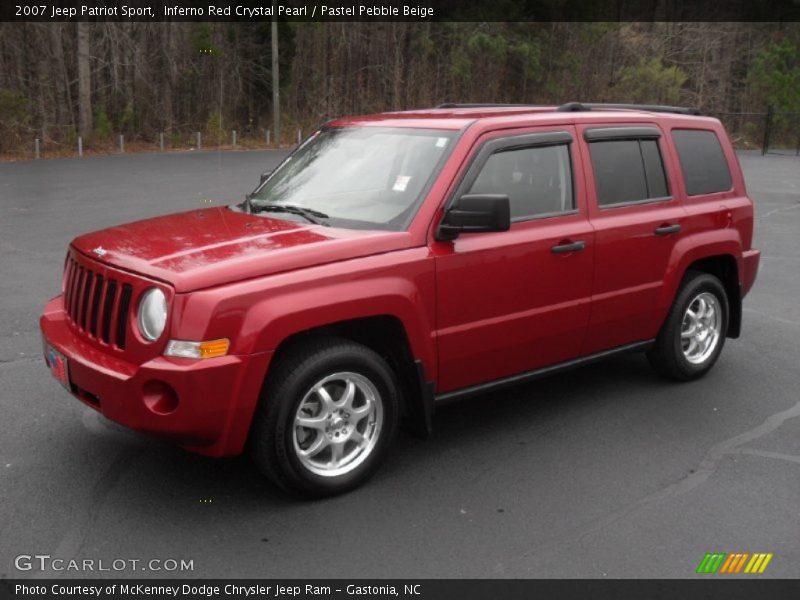 Inferno Red Crystal Pearl / Pastel Pebble Beige 2007 Jeep Patriot Sport