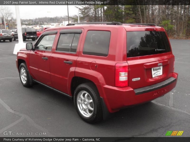 Inferno Red Crystal Pearl / Pastel Pebble Beige 2007 Jeep Patriot Sport
