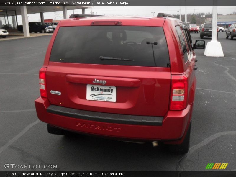 Inferno Red Crystal Pearl / Pastel Pebble Beige 2007 Jeep Patriot Sport